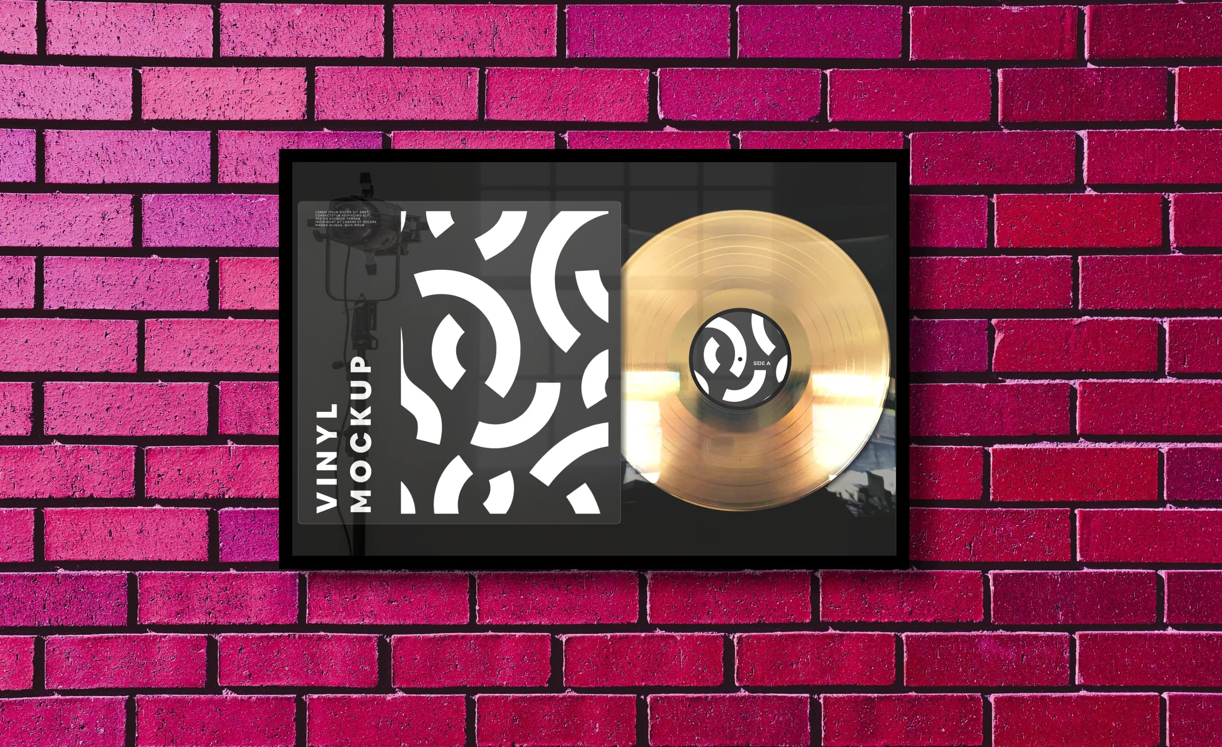 Disque d'or personnalisable encadré avec album cover - Idée cadeau pour musiciens, chanteurs, DJ, fabricants et fans (or)