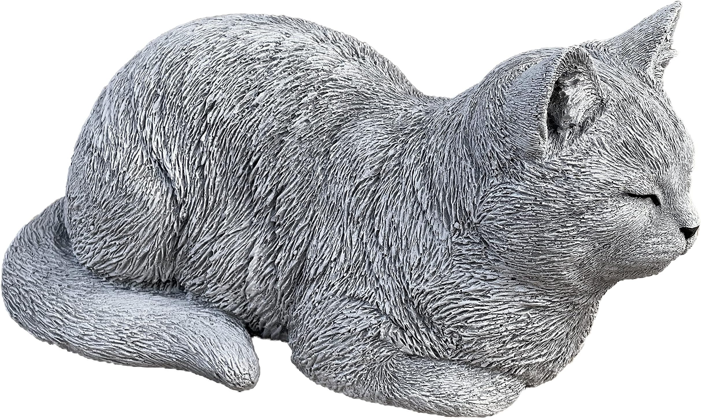 gartendekoparadies.de Figure de Pierre Massive Chat décoration de pièce