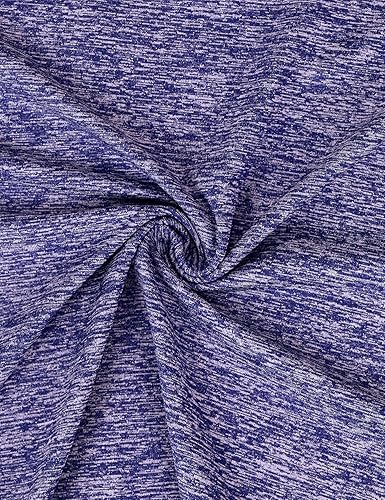 Miniatura 6 de MISS FORTUNE Camiseta de manga corta con cuello en V para mujer manga corta estilo pétalo informal absorbe la humedad Azul