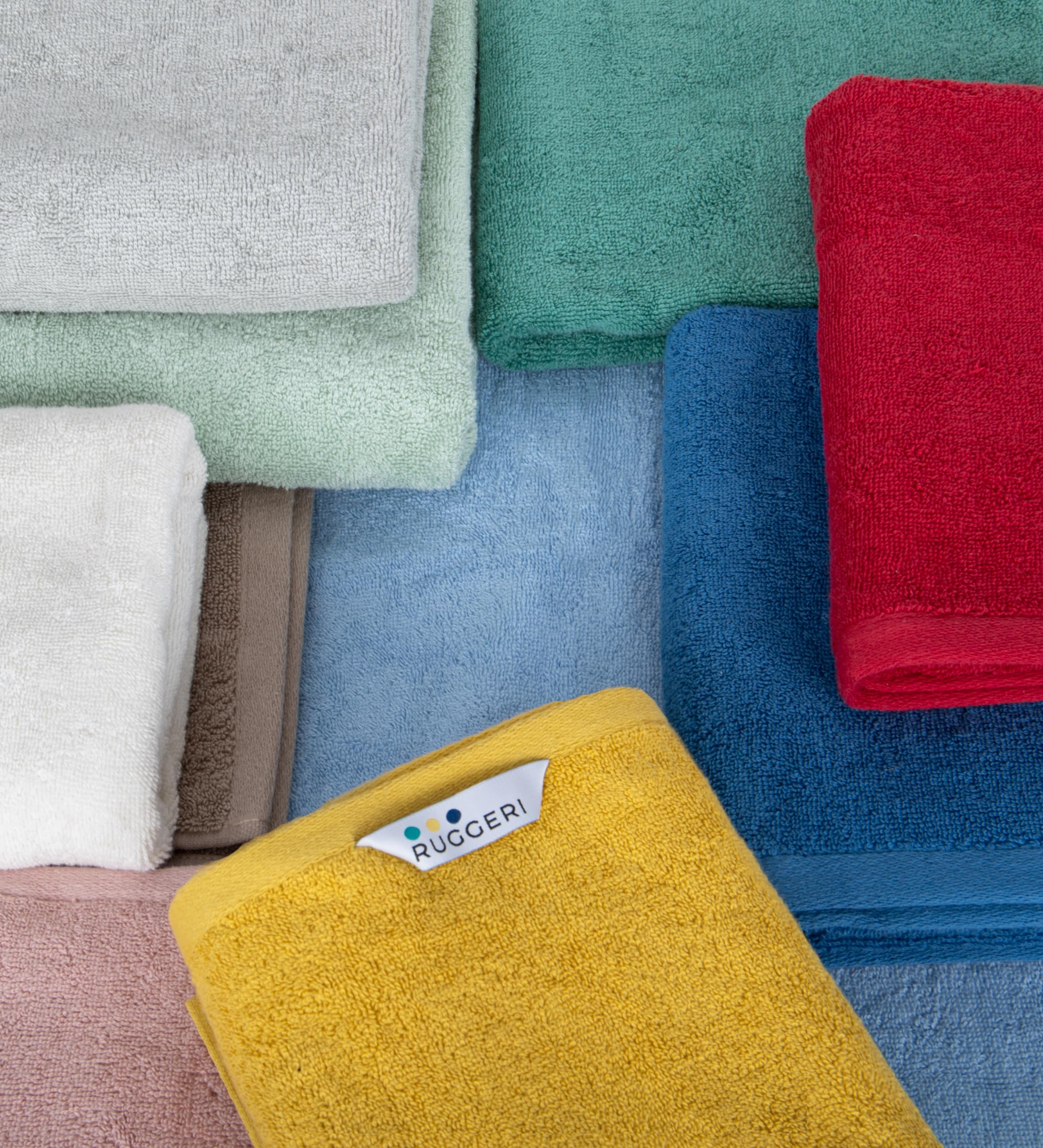 Set 3 Asciugamani Viso 50x100 Cm In Cotone - Colore Tortora - Foto 9