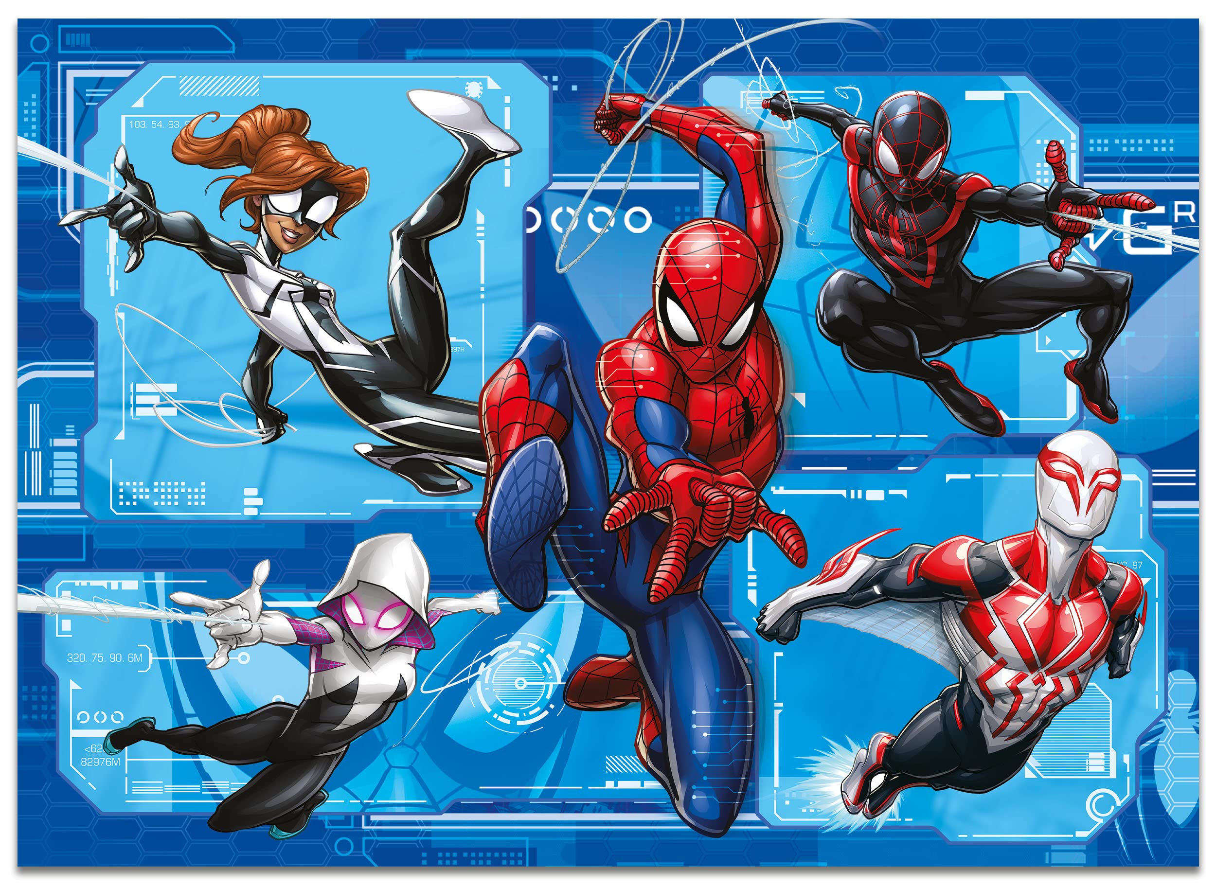 Liscianigiochi Marvel Puzzle DF Maxi Floor 4 x 48 Spiderman