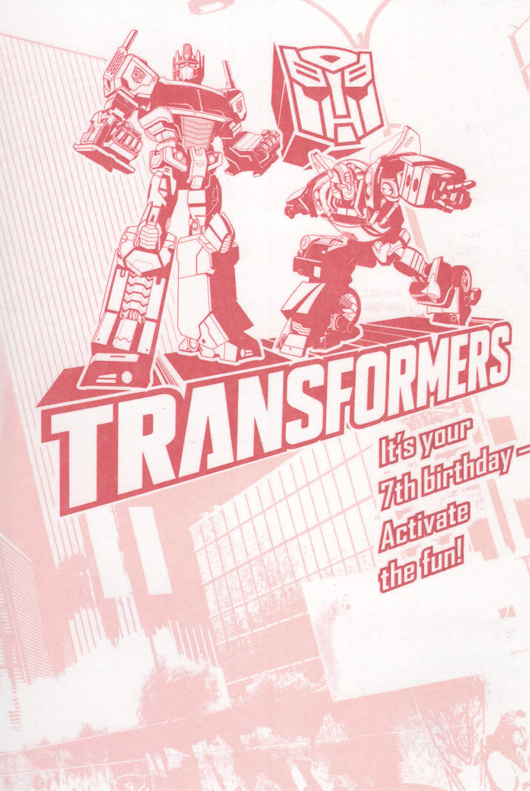 Amazon.co.jp: トランスフォーマー 7th Seventh Birthdayカード (7歳