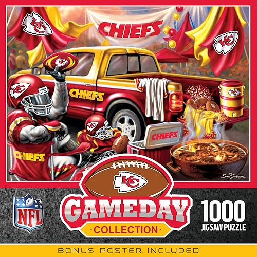 Miniatura 20 de MasterPieces Rompecabezas de 1000 piezas para adultos, NFL Green Bay Packers Gameday de 19.25 x 26.75 pulgadas