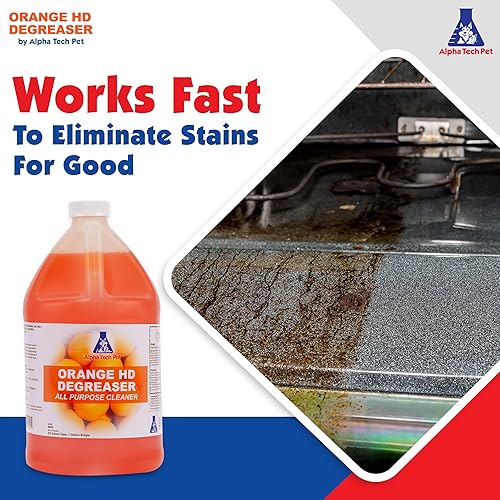 Miniatura 6 de KennelSol Limpiador de perreras de 1 paso de 1 galón y paquete de desengrasante resistente naranja