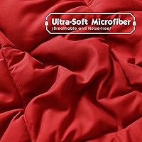 Vista 14 de HIG - Edredón reversible y ligero, inserto de colcha de plumón alternativo para todas las estaciones, edredón de verano acolchado con pestañas