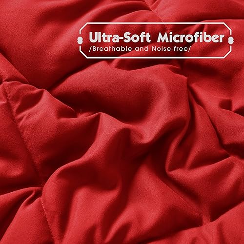 Vista 14 de HIG - Edredón reversible y ligero, inserto de colcha de plumón alternativo para todas las estaciones, edredón de verano acolchado con pestañas