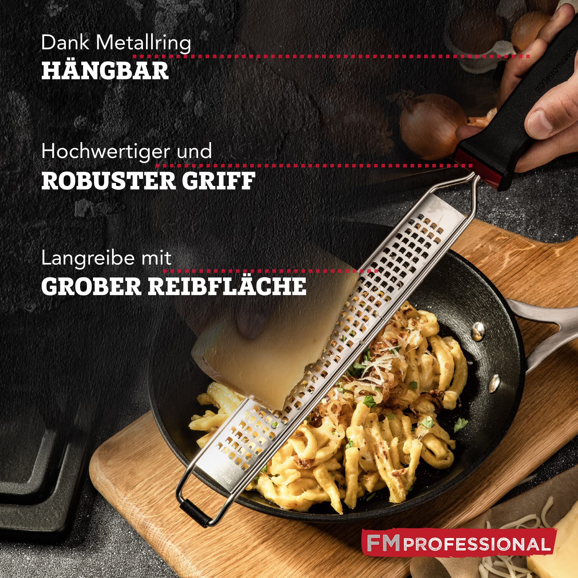 FM Professional 22246 Râpe à fromage, rape à fromage, rape fromage, zesteur agrumes, rape a agrume, rape a zeste, râpe a fromage, rape a parmesan, Acier inoxydable, 42 x 3,6 x 2 FM Professional 22246 Râpe à fromage, rape à fromage, rape fromage, zesteur agrumes, rape a agrume, rape a zeste, râpe a fromage, rape a parmesan, Acier inoxydable, 42 x 3,6 x 2