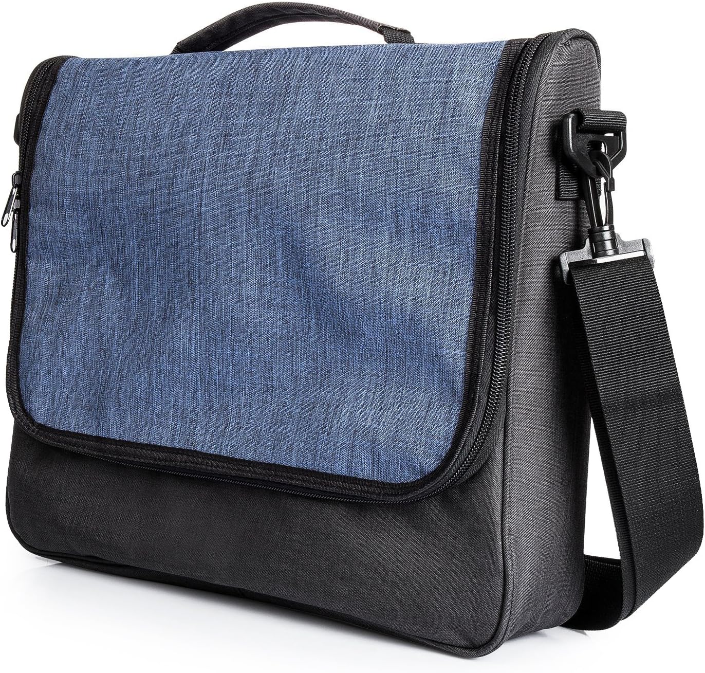 Messenger Travel bag for Nintendo Switch System, iDudu Portable Protective Case Adjustable Shoulder Bag(black)