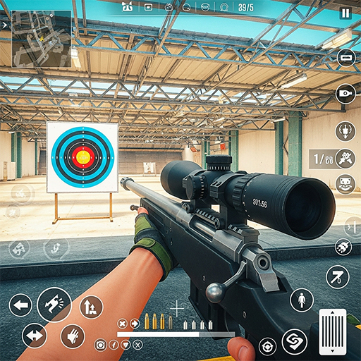 Shooting Range Target Practice Game - Score Points and Win Stars