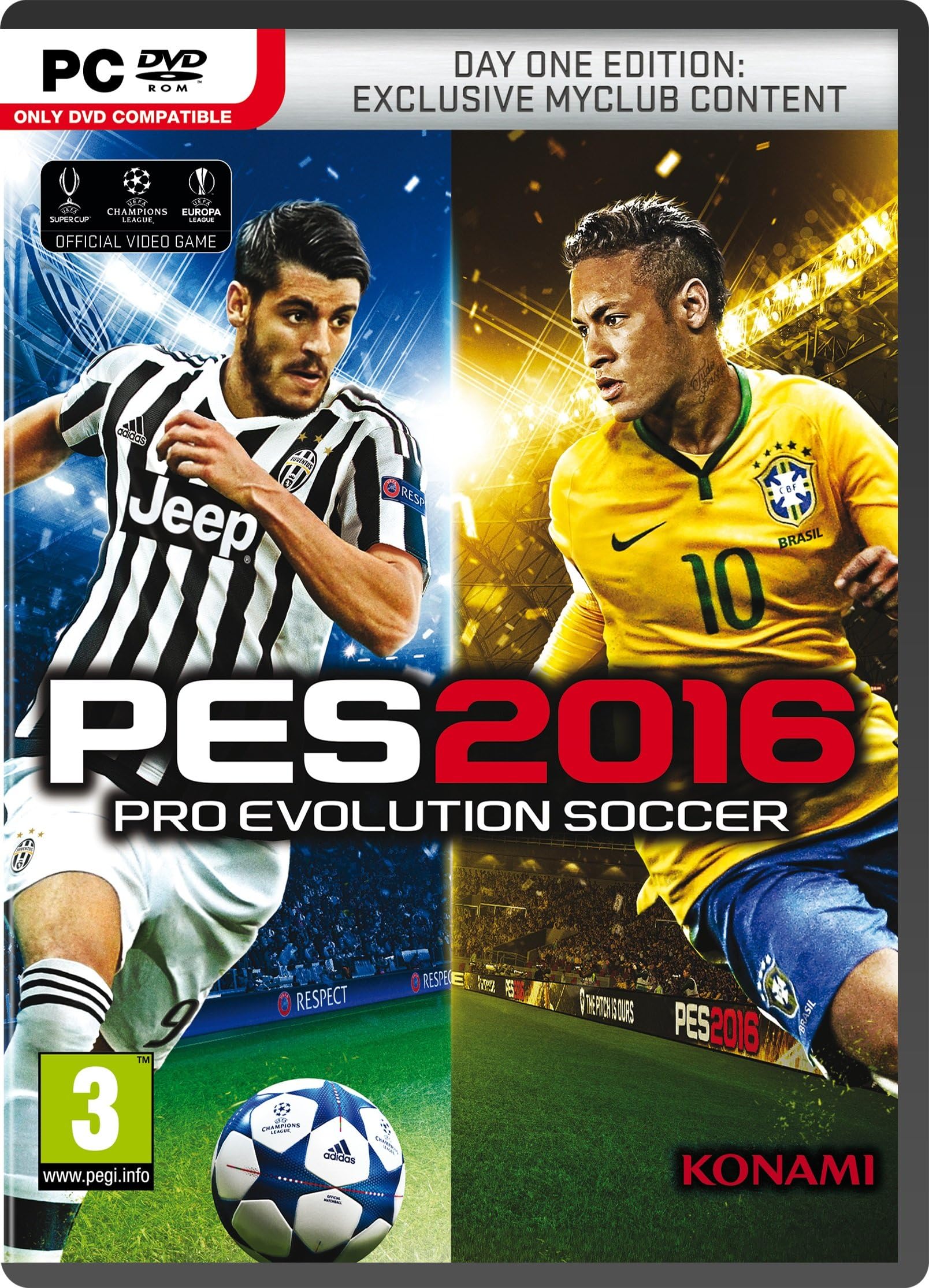 Pro Evolution Soccer 2016 Day 1 Edition (PC DVD)