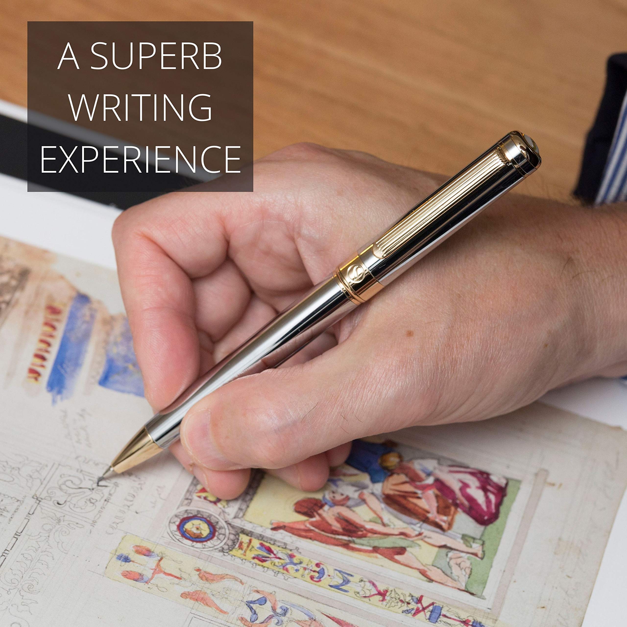 Amazon.co.jp: Scriveiner Silver Chrome Mechanical Pencil : 文房具
