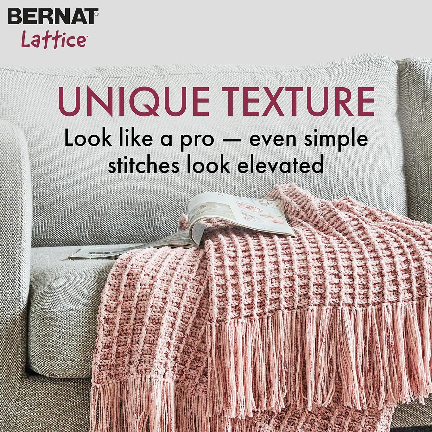 Bernat Lattice - 3 Pack of 389 Yards/7.8 oz Teal Punch 54% Polyester 28% Acrylic 18% Nylon Yarn