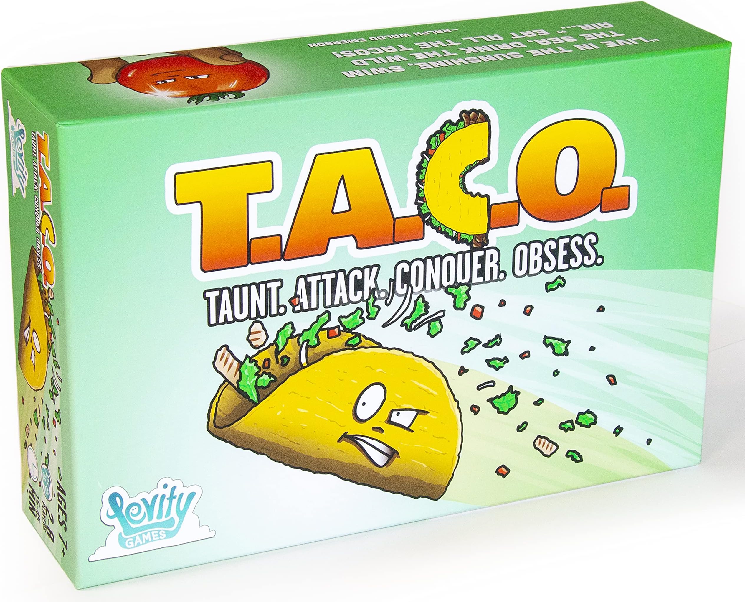 Taco The Game by Levity Games - Start a Hilarious Food Fight with Your Friends - Family Friendly, Strategic Party Game for Adults, Teens and Kids