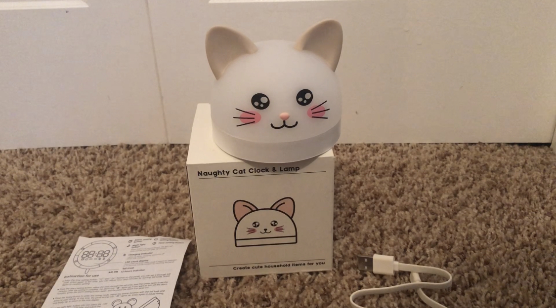 Watch Honest Review Setup & Demo of Cat Alarm Clock Nightlight on ...