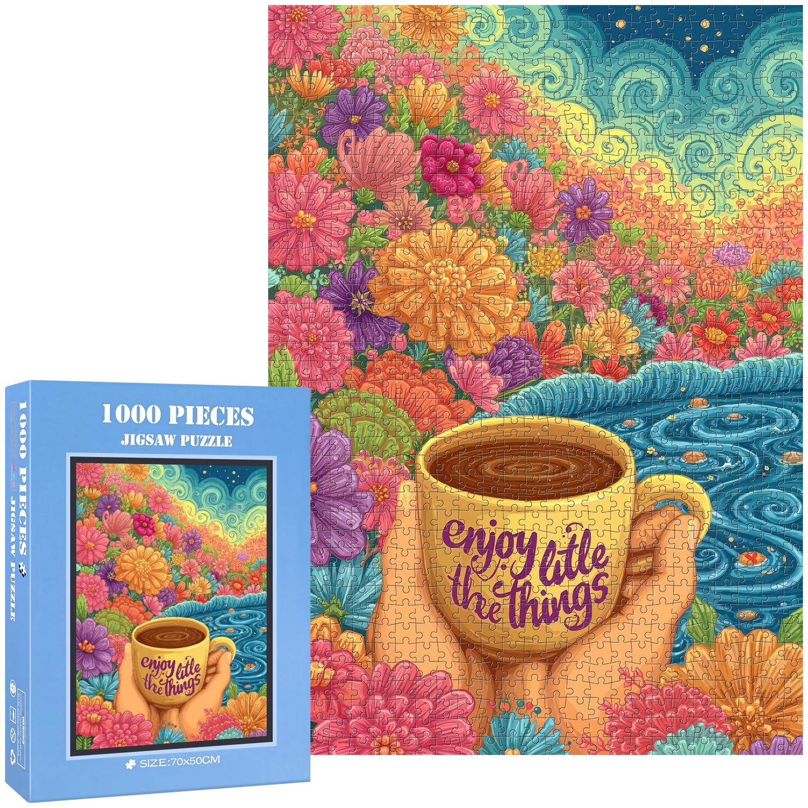 Floral Slow Moments Jigsaw Puzzles for Adults 1000 Pieces