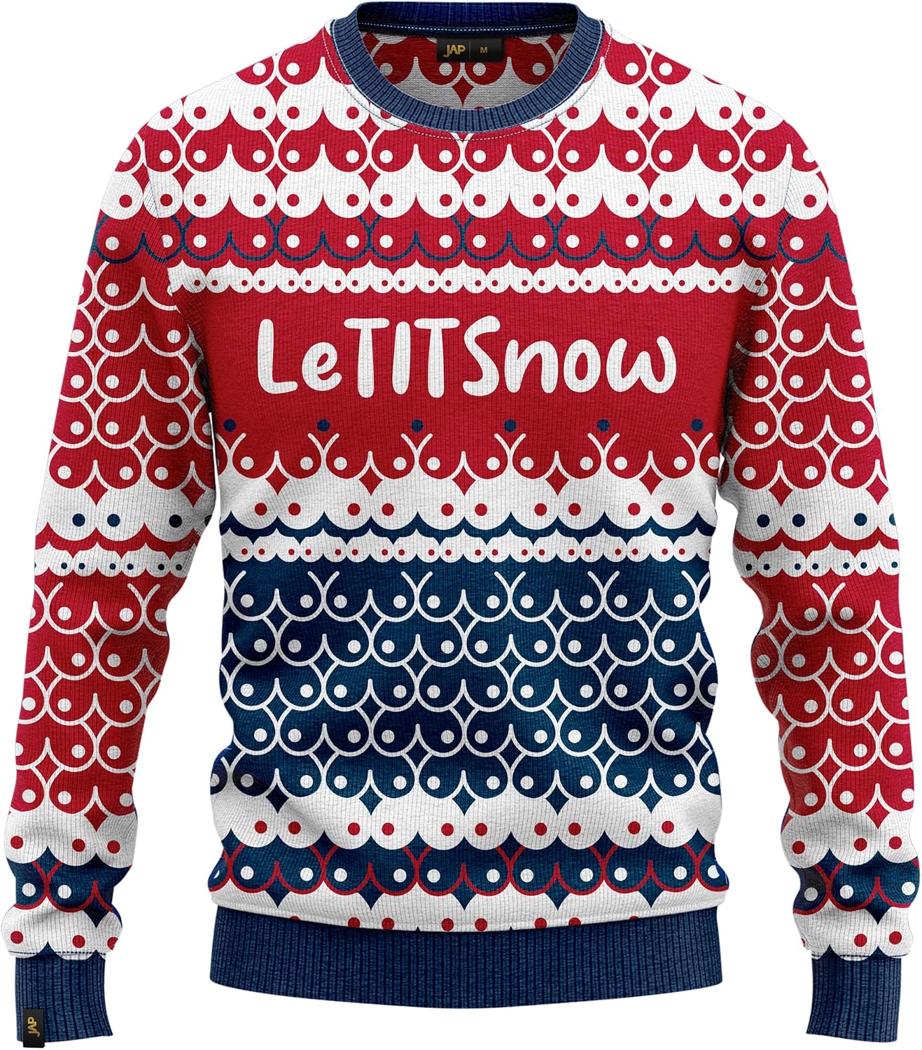 JAP Kersttrui LeTITSnow Rood