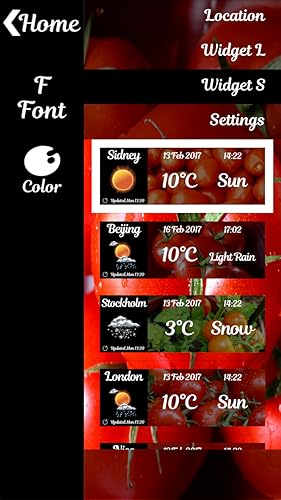 Widget de relógio de tomate macio