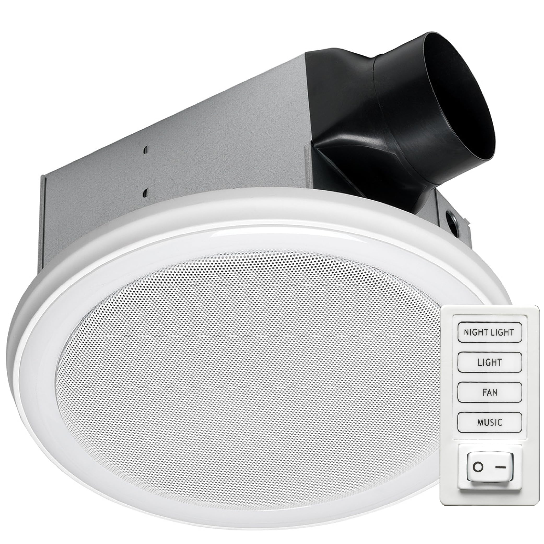 Homewerks 7130-16-BT Bathroom Fan with Color Changing LED Light