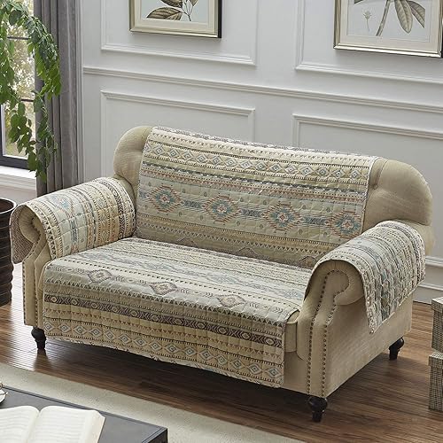 Miniatura 1 de Barefoot Bungalow Phoenix Furniture - Funda para sofá biplaza, color marrón