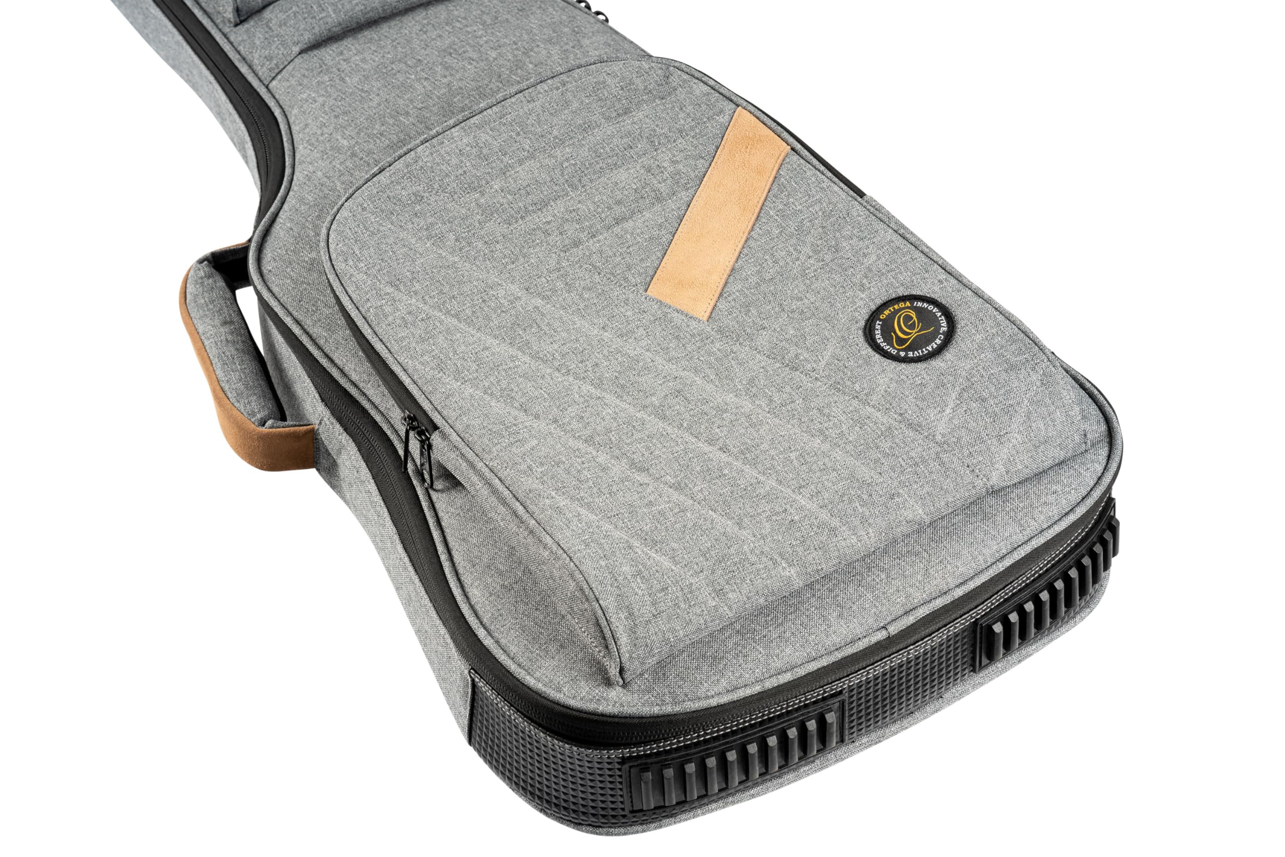 Ortega Guitars Deluxe Guitar Gigbag - E-Gitarren Tasche - Höhe 102 cm - Breite 35 cm - Baumwolle, Grau (OGBEG-DLX-GY)
