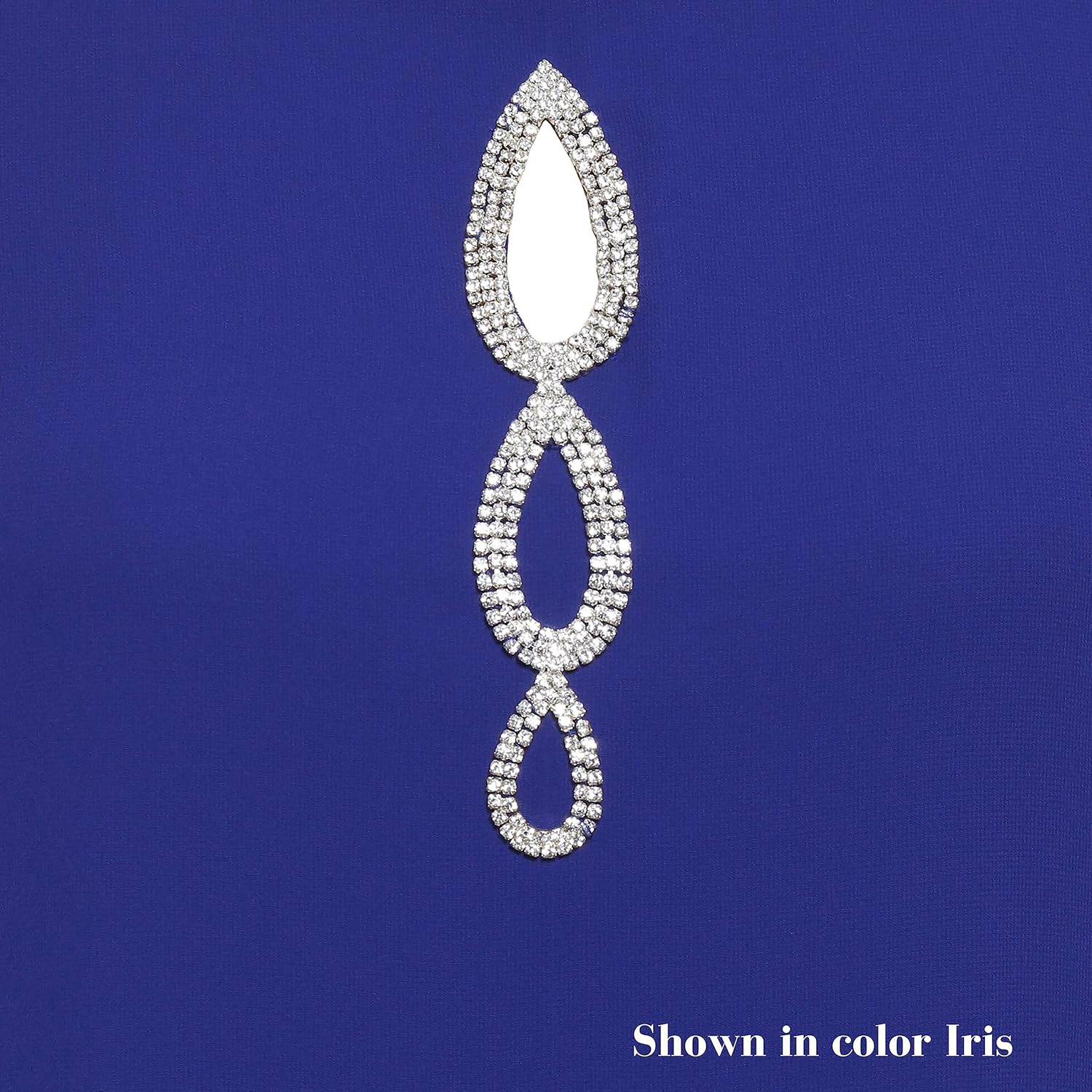 S.L. Fashions Women's Floral Foil Print Sheath Dress with Chiffon Capelet