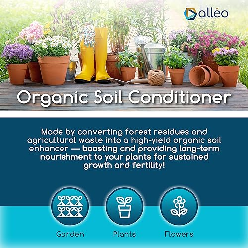 Miniatura 5 de Superchar - Enmienda de suelo de carbón de biocarbón premium - Suplemento fertilizante orgánico de alto rendimiento de 24 onzas - Potenciador