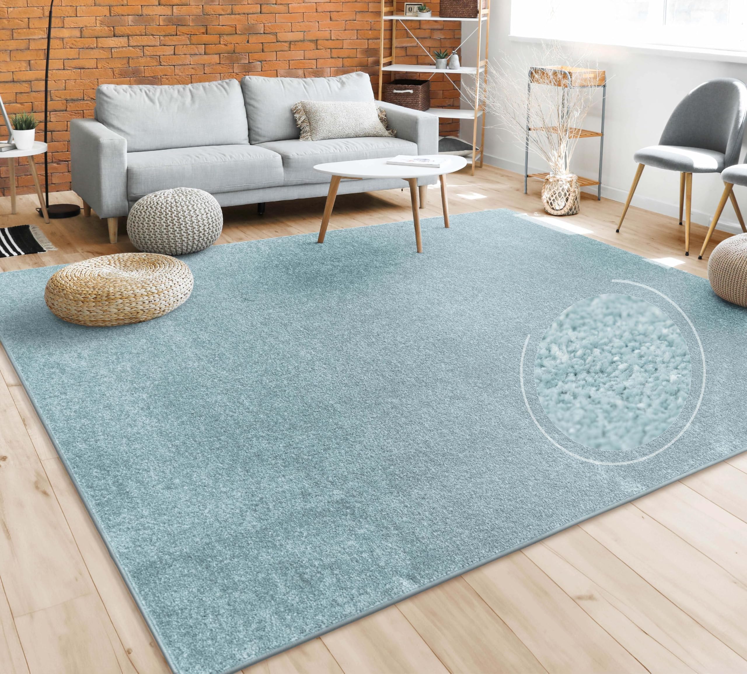 Tapis Salon Crème 200x280 Cm - Poils Ras Et Design Moderne - Paco Home - Idéal Pour Salon Ou Chambre