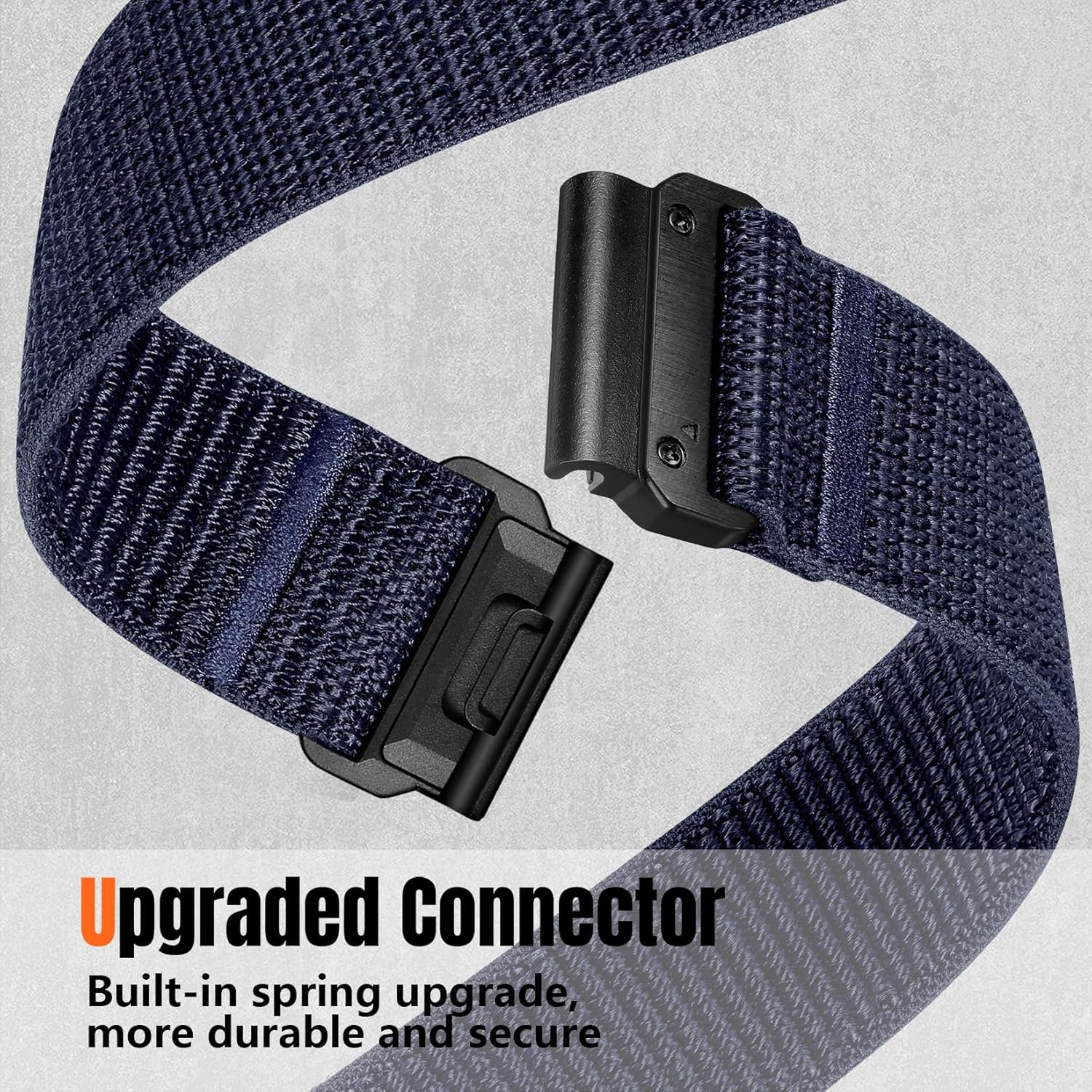 Bandletic Compatible with Garmin Fenix 8 E 47mm/7/7 Pro/6 Pro/6/5/5 Plus Watch Band, 22mm Quick Fit Sport Nylon Strap for Instinct 2 3/Forerunner 935/945/Approach S70/S62/S60/Epix 2 Pro 47mm/Quatix 7 - Image 2