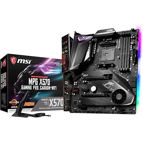 MSI AMD X570 Gaming Pro Carbon Wi-Fi ATX DDR4-SDRAM Motherboard