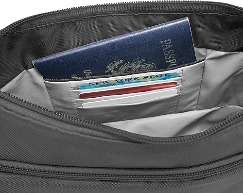 Miniatura 10 de Travelon Bolsa cruzada clásica antirrobo Negro Travelon Bolsa bandolera antirrobo negra