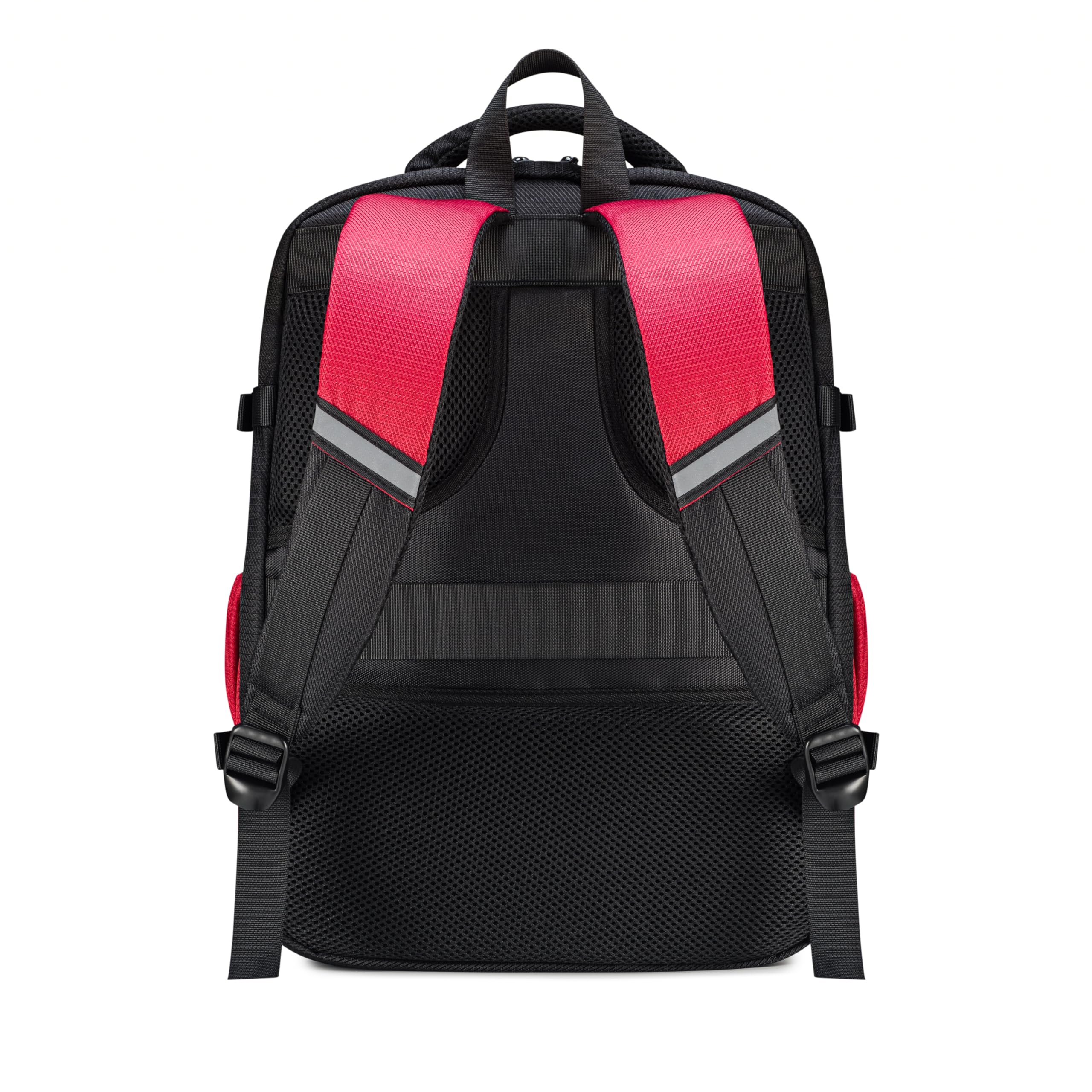 BARRENS Mochila de equipaje de mano, 40 x 30 x 20 cm, impermeable para Wizzair, Eurowings, equipaje de cabina de 23 L con compartimento para portátil, rojo, 23