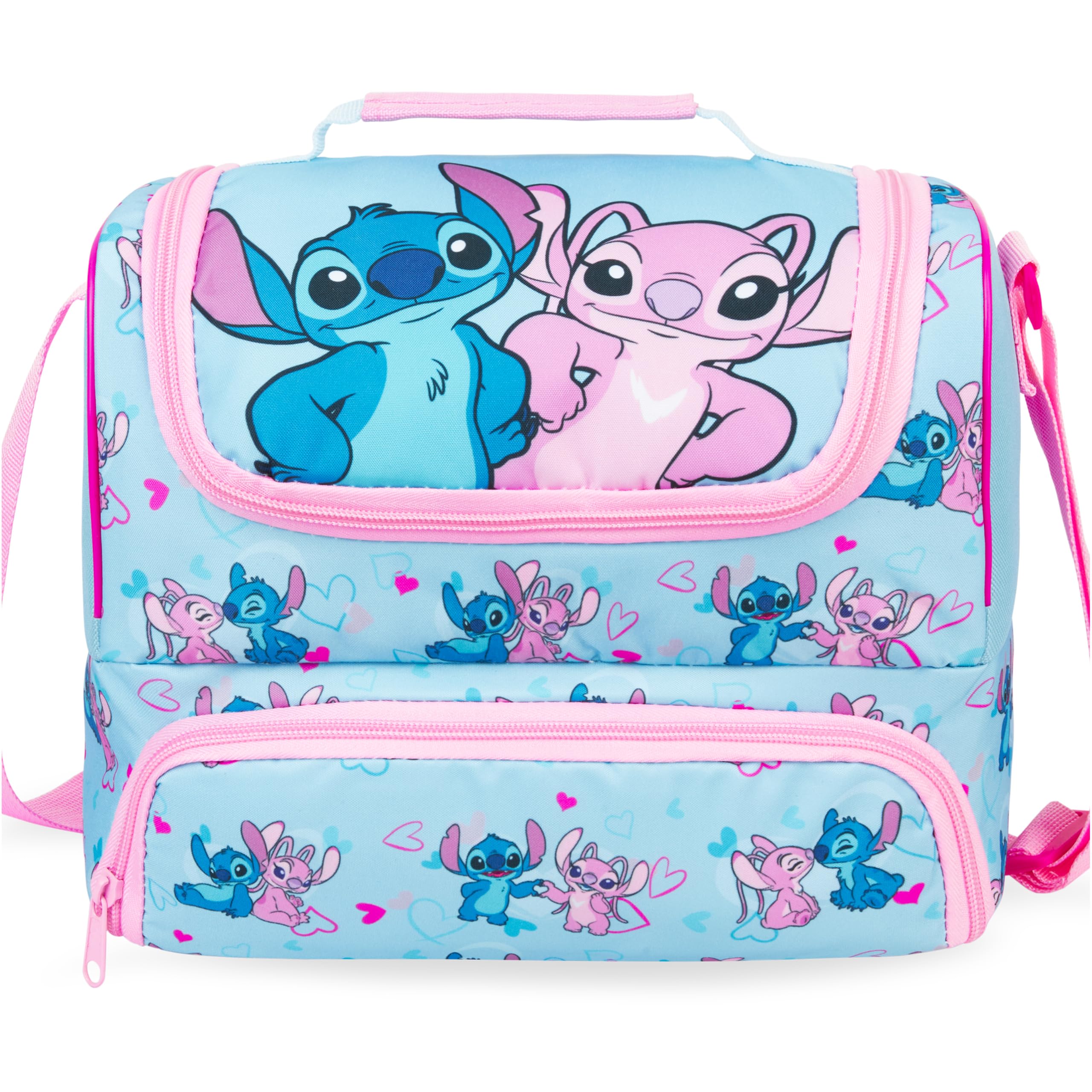 Get Trend Disney Stitch Kids Insulated Lunch Bag with Dual Compartments