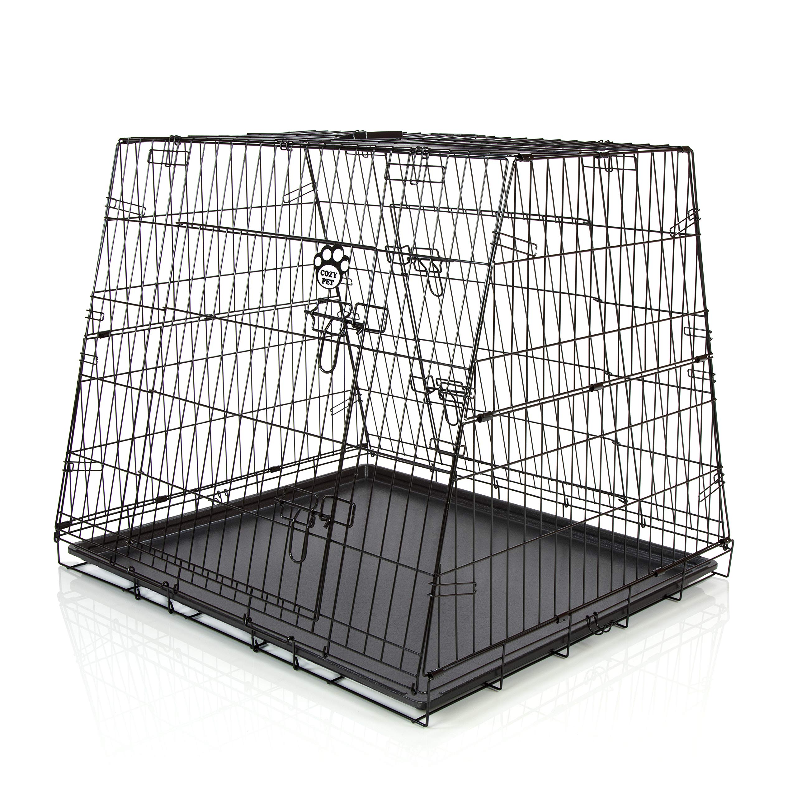 Car Dog Cage 36" by Cozy Pet, Fits Most Makes Audi BMW Fiat Ford Honda Hyundai Kia Jaguar Toyota Renault Vauxhall VW Volvo Puppy Crate Model CDC07