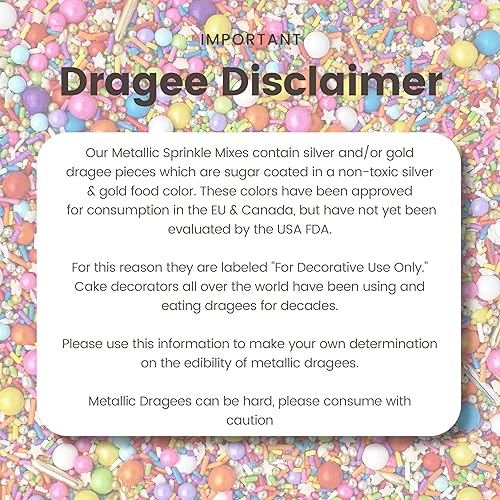 Miniatura 3 de Sprinkle Pop Rainbow Road - Mezcla de chispas de arco iris blanco, rojo, naranja, amarillo, verde, azul, rosa, morado, arcoíris, hecho en Estados