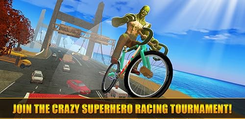 Downtown Superheroes Happy Bike Racing: Extreme Criminal Chase Trial