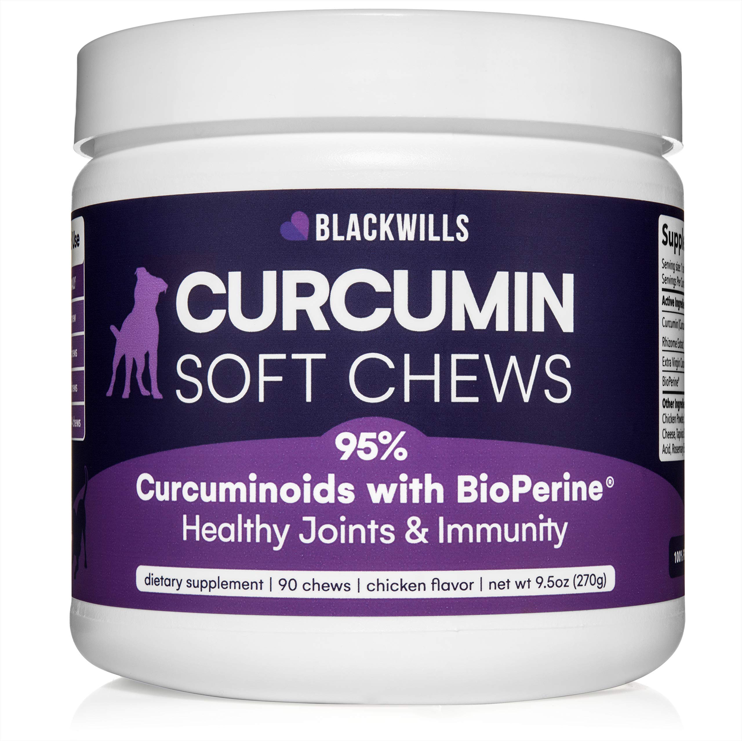 Buy Blackwills Pets Turmeric Curcumin Soft Chews for Dogs 95