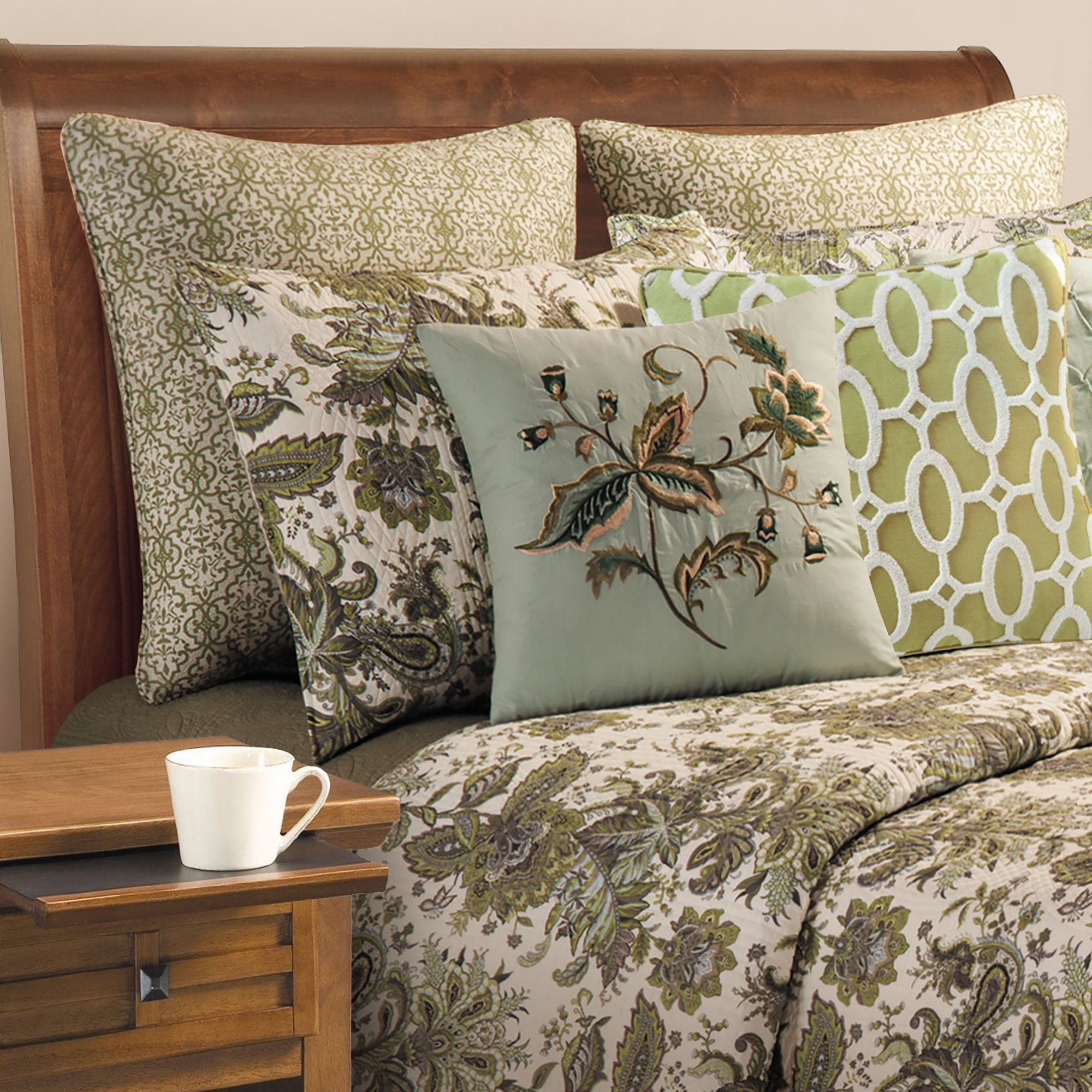 C&F Home Esmeralda Full/Queen Quilt, 90x92 Inches Full/Queen Green