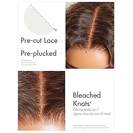 LUVME HAIR 18 Inch Deep Wave Medium Copper Brown Glueless Human Hair Wig Pre Plucked Precut 5x5 Lace Front Wigs