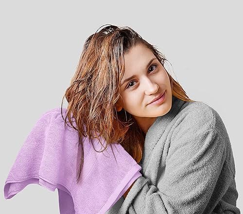 Miniatura 7 de Utopia Towels Paquete de 10  2 toallas de baño, 2 toallas de mano, 4 toallas de baño y 2 toallas de baño  algodón hilado en anillo de 21.16 ozm