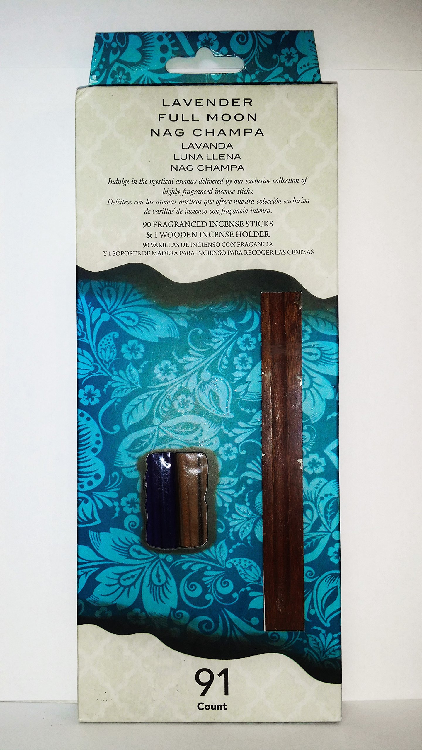 NALINA Flora Classique Assorted Incense & Ash Catcher (Lavender, Full Moon, Nag Champa)