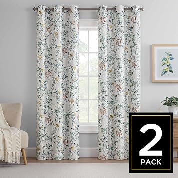 Eclipse Claire Magnitech Magnetic Blackout Curtains, 37x63, Multi, 2Pack