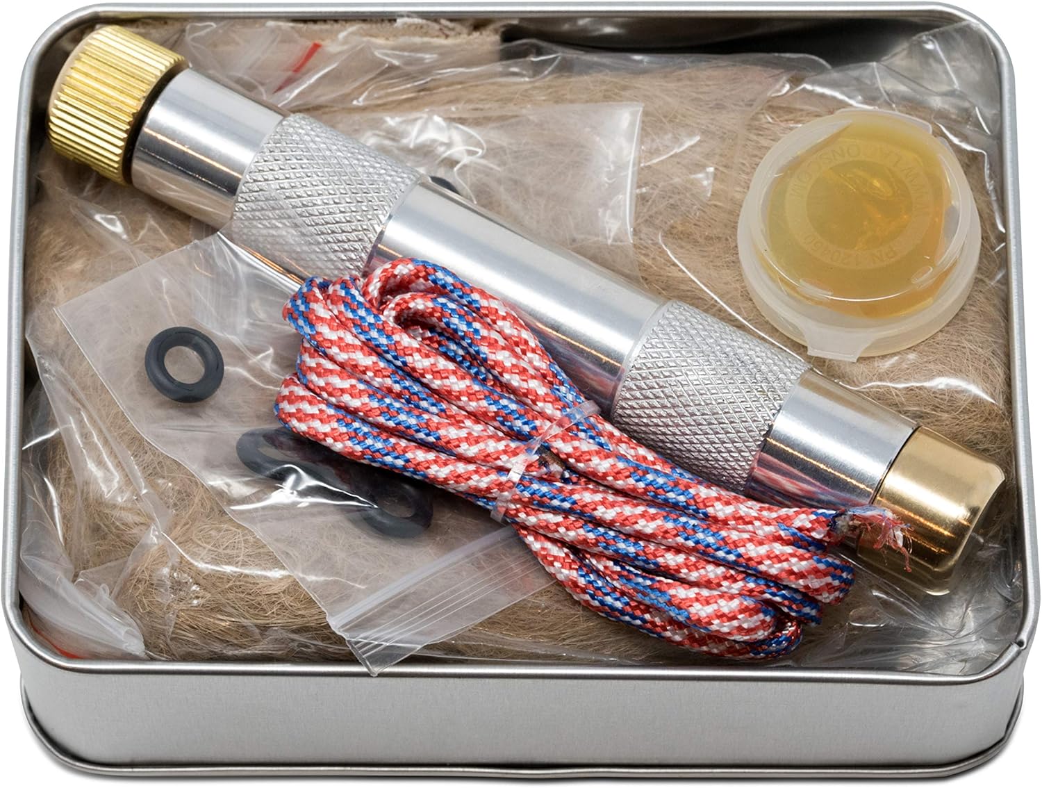 American Heritage Industries Fire Piston Kit- Firestarter Kit with Char Cloth, Cord, and Tinder, Survivalist and Prepper Gift, Easily Start Your Next Campfire : Sports & Outdoors