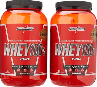 kit 2x Whey 100% Pure 907g Chocolate e Chocolate Integralmedica