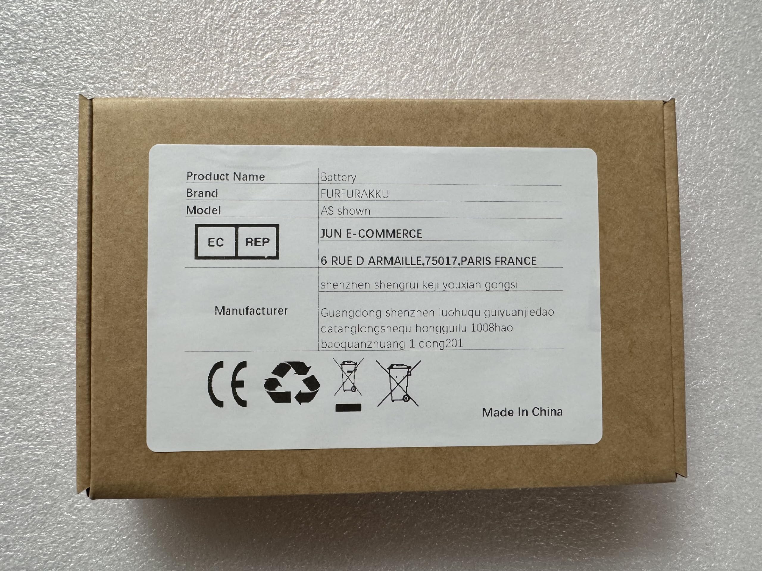 FURFURAKKU (2-Pack) BR-2/3AGCT4A PLC Batería de reemplazo para System A98L-0031-0025 A98L00310025 BR-2/3AGCT4A (Brown Connector) — view 2