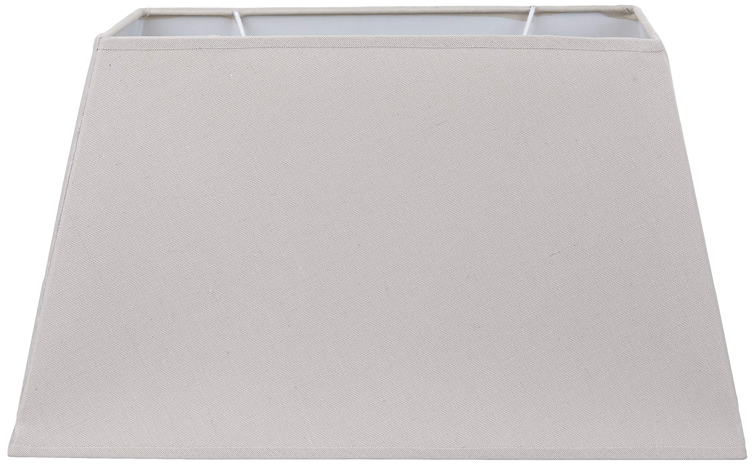 Quaint & Quality Lampenschirm Aus Leinen – Quadratisch, 25,5 X 25,5 Cm, Taupe