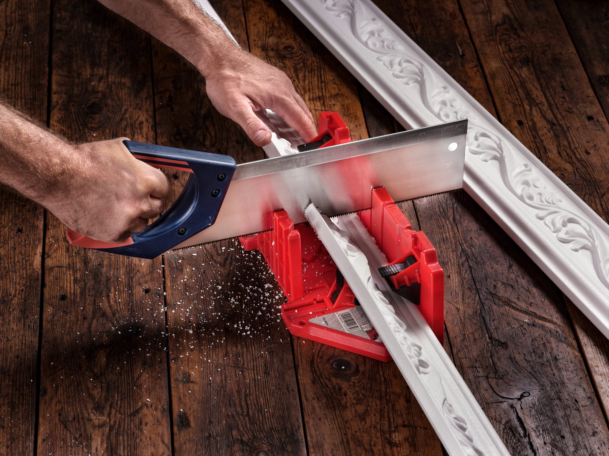 45-Grad-Gehrungssägen-Set Mit Aufbewahrungsbox - Mehrwinkel Schneiden Für Sockelleisten