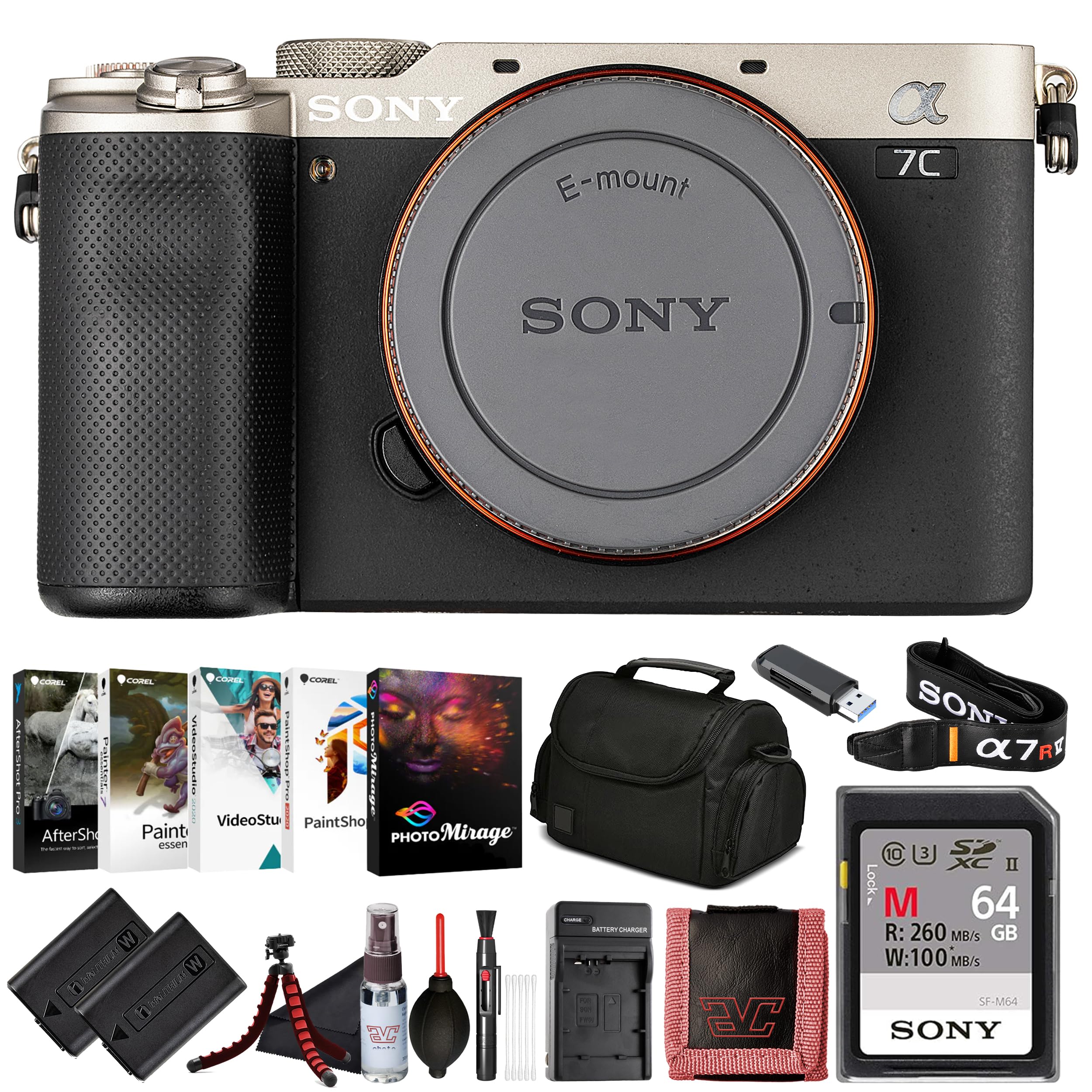 Amazon.com : Sony α7C Full-Frame Mirrorless Camera Body Black