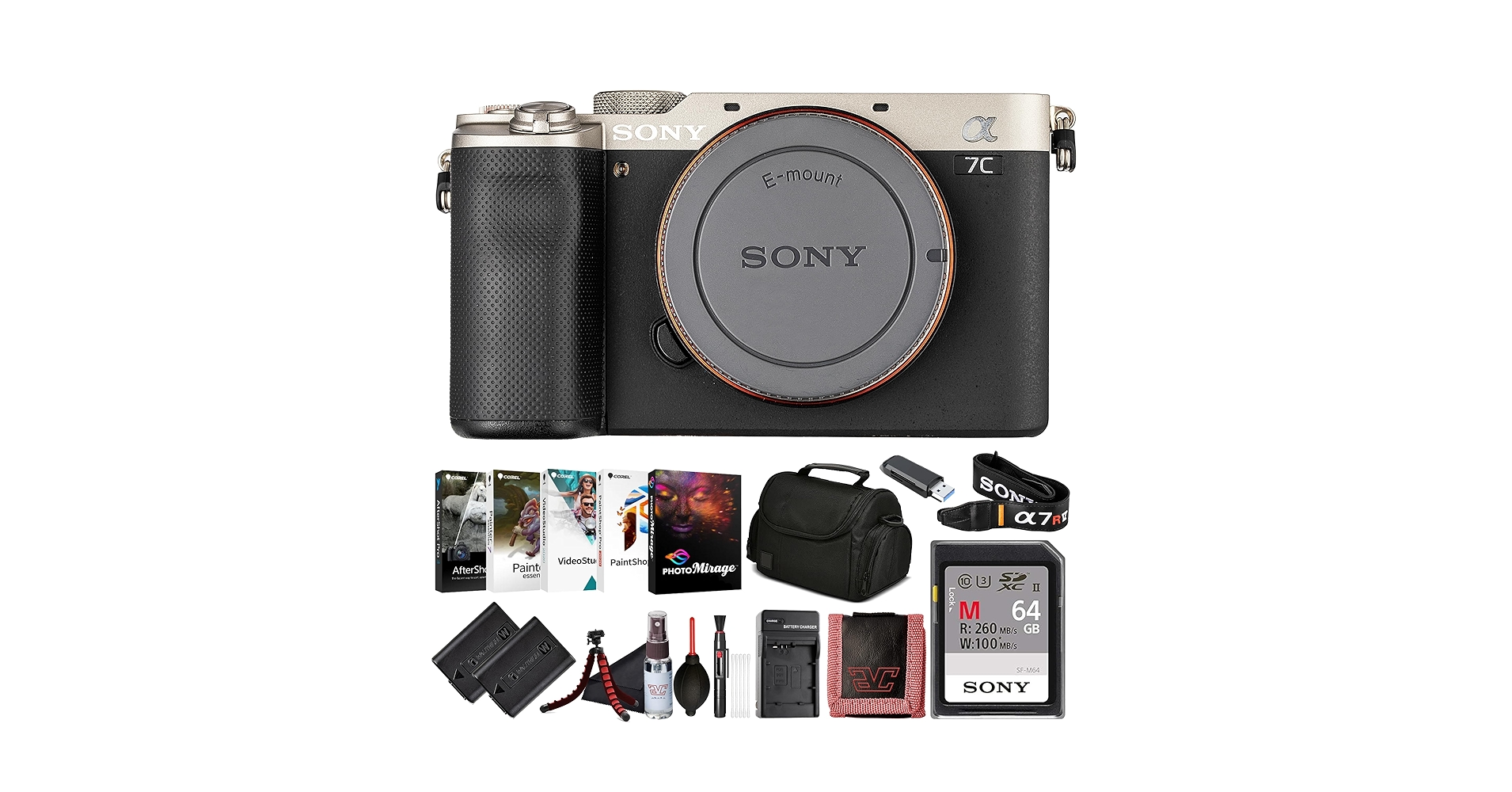 Amazon.com : Sony α7C Full-Frame Mirrorless Camera Body Black