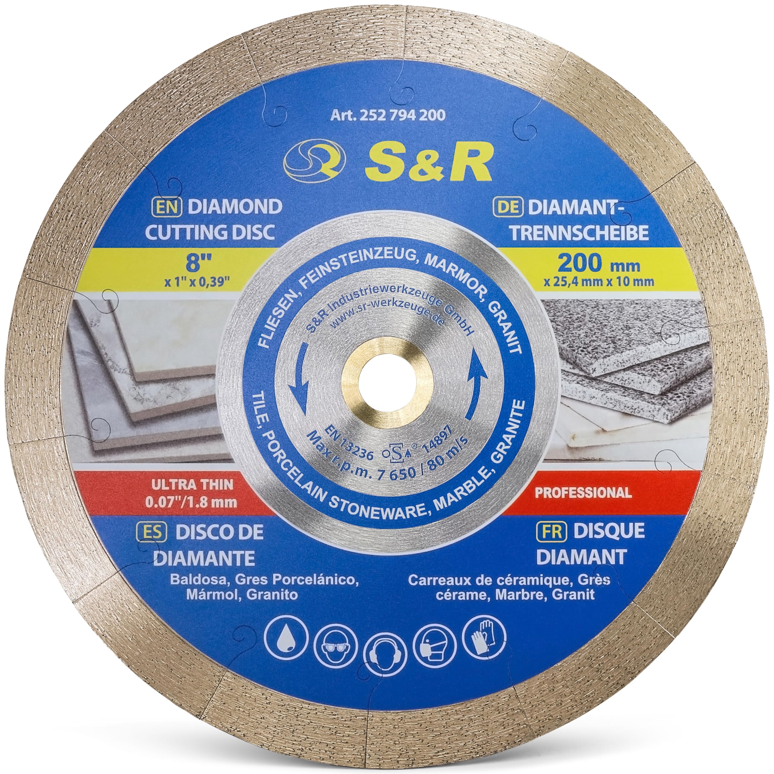 Scheppach Diamant-Trennscheibe 350 X 25,4 Mm Für Steintrennmaschine HSM3500 Werkzeug-Onlineshop