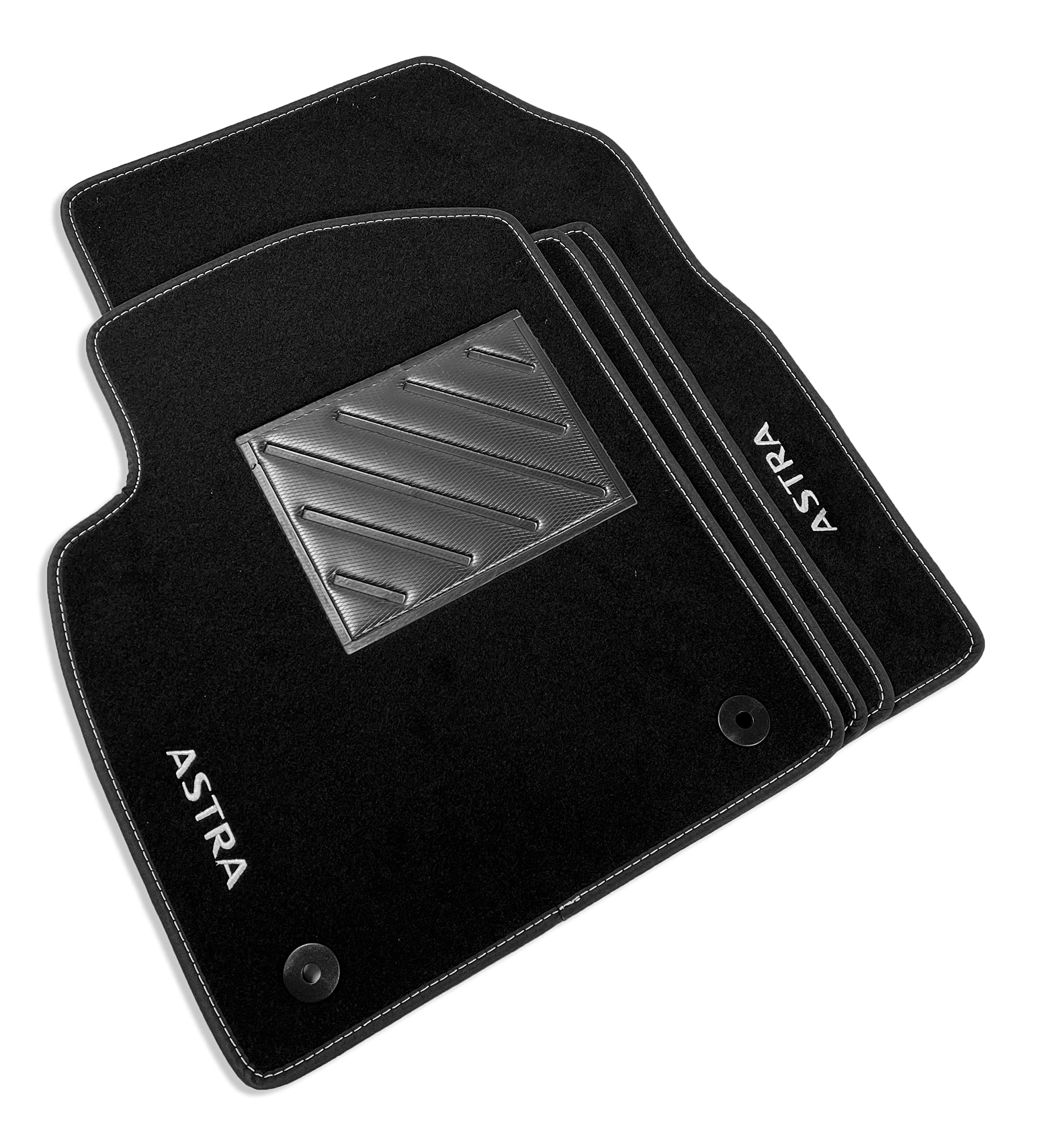 Tappetini compatibili per Astra J dal 2010 al 2015 con clip, 2 logo e battitacco